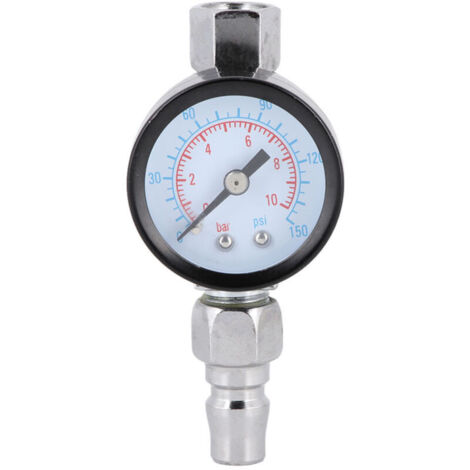 Aramox Mini Régulateur d'air Réglable pour Pistolet de Pulvérisation, avec Manomètre, Contrôle du Diaphragme, Peinture Automobile, Matériau en Alliage de Zinc approprié. (1/5)
