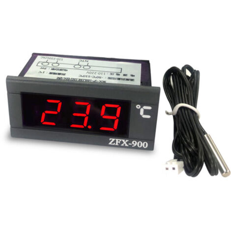 ZFX-900 Thermomètre numérique LCD pour réfrigérateur, congélateur, réfrigérateur, aquarium, thermomètre avec sonde (1/5)