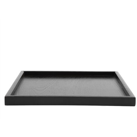 Plateau de Service en Bois Massif de qualité Supérieure, Lisse, Plateau pour thé, café, Collations, Plateau Facile à Nettoyer pour Les Cantines et la Maison, 1 Pièce (1/5)