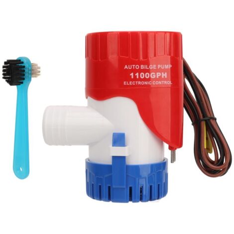 Pompe à eau de cale automatique 1100GPH sensible avec interrupteur électronique Drainage silencieux de Yacht pour étangs piscines 12V (1/5)
