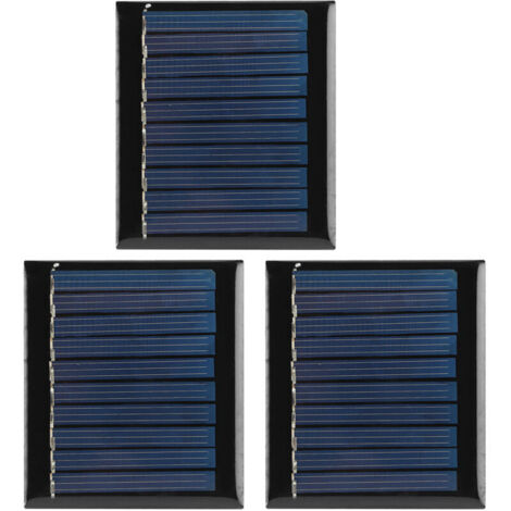 2.4x2.1in Mini 3Pcs / Set 0.3W panneau de panneau solaire, panneau solaire, petit système d'éclairage domestique pour l'éclairage de jardin (1/5)