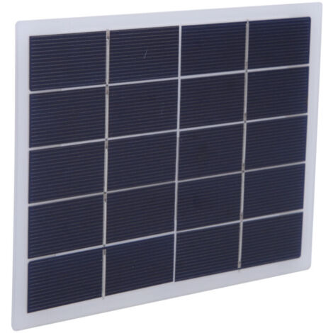3W 5V Silicium Polycristallin DIY Panneau Solaire Laminé Plaque de Batterie 170x130mm(3W-Blanc) (1/5)