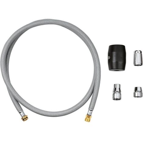 Robinet de cuisine flexible avec douchette extractible – Longueur 1425 mm – Compatible modèles Grohe – Tressé en nylon (1/2)