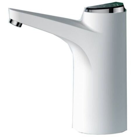Pompe à bouteille d'eau, distributeur d'eau électrique, chargement USB, automatique, pompe à eau potable, pompe de 5 gallons pour la maison, le camping, le bureau, la cuisine, l'école avec,Blanc tuyau (1/5)