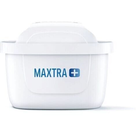 BRITA MAXTRA + Pack 6 cartouches filtrantes à eau, compatibles avec les carafes filtrantes BRITA qui réduisent le calcaire, le chlore et autres substances, Blanc
