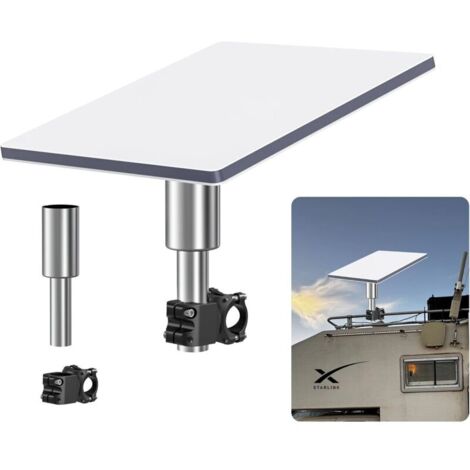 Support Starlink Mini RV, accessoires Mini Starlink RV en alliage d'aluminium, kit Internet par satellite Starlink avec plage de montage : collier de serrage de 0,87 à 1,1 pouce pour mini-antenne para