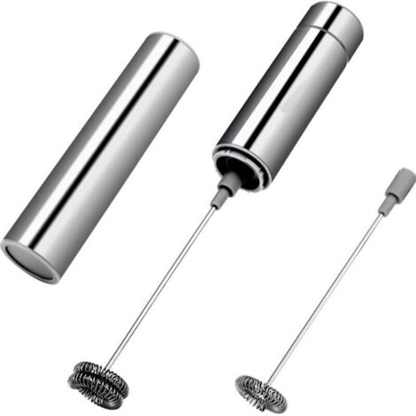 Mousseur à lait rechargeable, mousseur à lait électrique portable, agitateur amovible en acier inoxydable, mixeur à boissons, mini-mixeur (pour matcha et latte) (1/5)