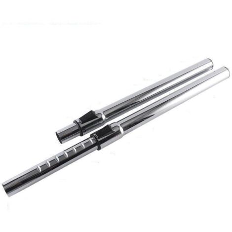 Raccord de rallonge en acier inoxydable haute performance pour aspirateurs et tuyau de remplacement compatible, calibre 32, rétractable, longueur totale 470 mm (1/2)