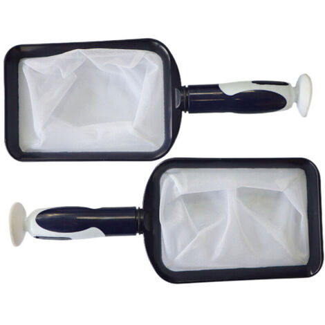 Écumeur d'huile portatif breveté à mailles fines pour le nettoyage des spas, jacuzzis, eaux froides et petites piscines - Léger et durable avec ventouse puissante - Nettoie le filtre (1/5)