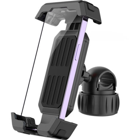 Support Telephone Velo, [Installation 3S & Anti-Vibration Ultime] Support Telephone Moto, 360° Rotation & Pince de Guidon Robuste Améliorée, Porte Téléphone Vélo pour 4,7-6,8” Smartphones (1/5)