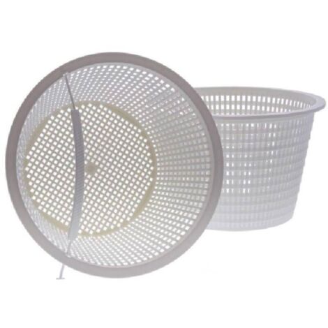Panier de rechange en plastique pour écumoire de piscine (lot de 2) - Élimine les feuilles et les débris - Hauteur : 8 po (1/3)