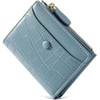 Porte-cartes à motif de pierre de mode pour femme (bleu)
