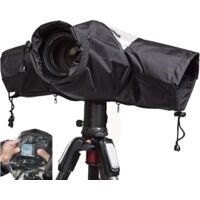 Housse de pluie professionnelle pour appareil photo reflex étanche (noir)