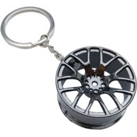 Porte-clés en métal pour roue de voiture =