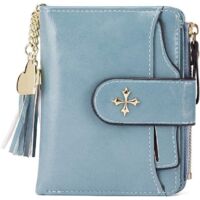 Porte-monnaie zippé décontracté pour femmes (bleu)