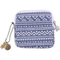 Sac de rangement pour serviettes hygiéniques, pendentif gratuit (bleu)