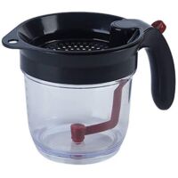 Séparateur de graisse Jug Séparateur de graisse Séparateur de graisse Jug avec poignée et tamis pour écrémer la graisse