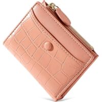 Porte-cartes à motif de pierre de mode pour femme (rose),