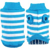 Pull d'hiver confort pour chat (L, bleu)