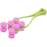 Appareil de massage du visage rouleau de massage élastique mince rouleau cellulosique de serrage du visage pour le lifting du visage (rose),