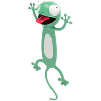 Marque-page animal de bande dessinée stéréo 3D pour les étudiants, grand cadeau (Gecko),