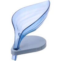 Bote à Savon de Drainage, Stand en Plastique Feuille Porte-Savon, Porte-Savon en Forme de Feuille, Porte-Savon en Plastique à Base daspiration