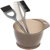 Peigne Pinceau Brosse Bol Pour Coloration Cheveux Teinture Décolorante Coiffure, Kit De Colorations Cheveux Bol Et Brosses, Kit de Outils de Cheveux Coloration - 3 Pcs,