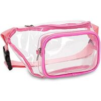 Sac banane imperméable transparent (rose),