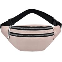 Sac ceinture de sport réglable Sac ceinture de sport en tissu Oxford (rose),