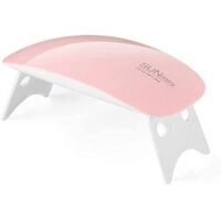 Mini lampe à ongles LED UV avec ligne de machine intégrée (rose)