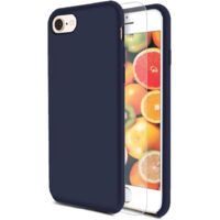 Coque iPhone en silicone liquide (bleu foncé),