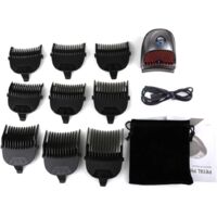 Tondeuse Electriques Hommes, Anself Mini Rechargeable Cheveux Clipper Professionnel électrique Coupe De Cheveux Hommes Tondeuse à Cheveux Barbe Coupe De Cheveux + 9 Pcs Limite Peignes,