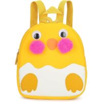 Cartable pour enfants de dessin animé avec cloche (jaune),