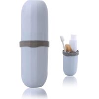 Boîte à Brosse à Dents, Étui Brosse a Dent pour Voyage Protecteur de Brosse à Dents Dentifrice,Boîte Brosse a Dent pour Camping, Voyage d'affaires, Domicile - Bleu,