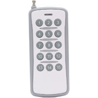 Commutateur de Télécommande 433 MHz Méthode de Codage à 15 Touches Batterie de la Télécommande et Remplacement de la Télécommande Universelle ABS