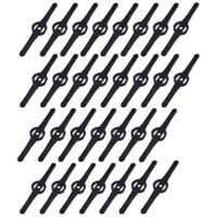 30 lames noires pour débroussailleuse, lames de coupe-bordures, lames de coupe-bordures en plastique, accessoires pour coupe-bordures