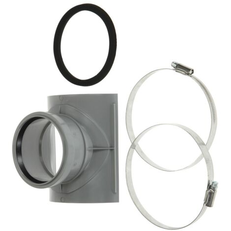 Picage-selle HT DN125/90 en polypropylène ignifuge – Raccord d'évacuation PVC pour eau chaude – Installation facile et étanchéité assurée – Airfit