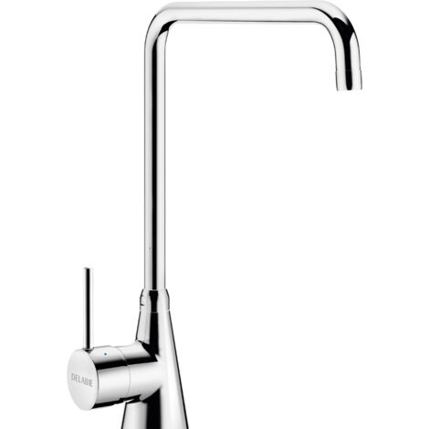 Mitigeur de lavabo Delabie, monobloc, 1 trou, débit 60 l/min, bec pivotant H.355 (1/2)