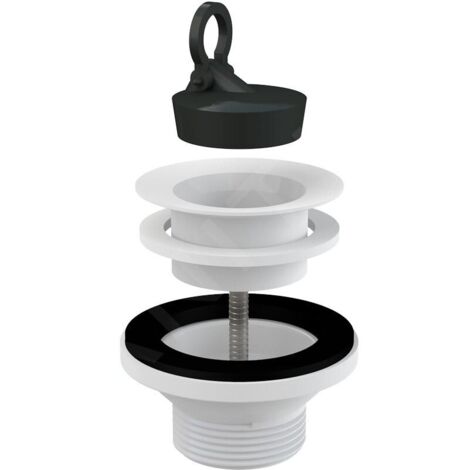 Alcadrain Accessoires - Sortie de lavabo avec bouchon, grille en plastique A32 (1/2)