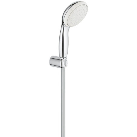 Douchette Grohe Tempesta 100 27799001 – 2 jets Pluie et Jet – Finition chromée – Système anti-calcaire SpeedClean – Diamètre 100 mm
