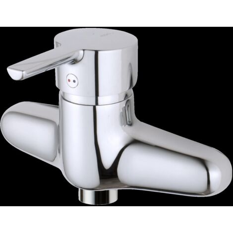 MORA MMIX W1 Mitigeur monocommande pour lavabo/lavabo, robinet mural, chromé (1/2)
