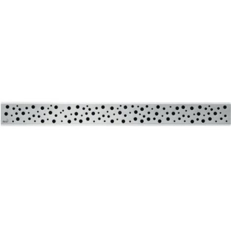 Alcadrain Grilles - Grille pour caniveau à douche linéaire 1150 mm, inox mat BUBLE-1150M (1/3)
