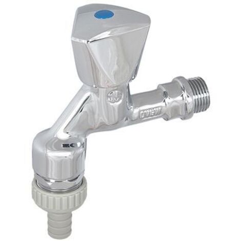 Vanne de décharge JS avec RB, RV, SV 3-voies, poignée bleue, 1/2", raccords en poly, DVGW (1/3)