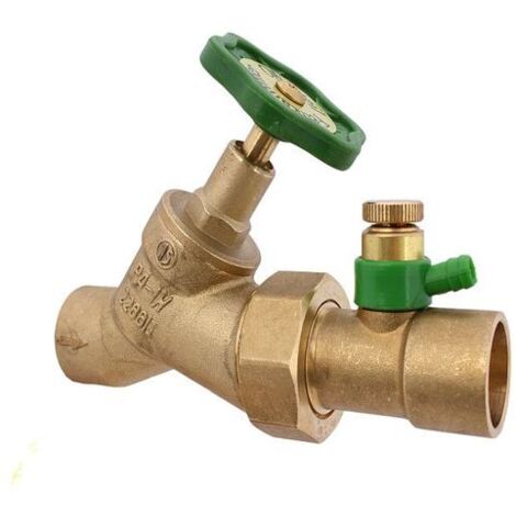 Valve de siège oblique JS, avec sortie de décharge, sortie en laiton, SP, DN25, LOET28 (1/3)