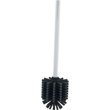 Brosse WC Ddelabie sans abattant, en acier inoxydable, peinte par poudrage blanche (1/2)
