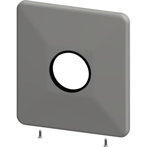 Plaque de recouvrement en acier inoxydable KWC AR, AQUAMIX, 205x225 mm, 2000104951 (1/2)