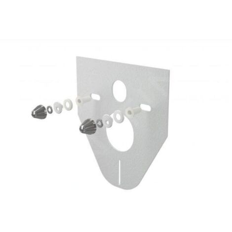 Alcadrain Inbouwreservoirs - Plaque d'isolation pour toilettes suspendues et bidet avec accessoires, plastique/chrome M910CR (1/2)