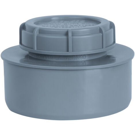 airfit bouchon d'extrémité DN 90 avec capuchon à vis, gris