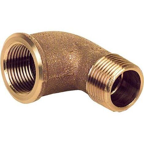 Raccord Viega 264048 coude 90 degrés bronze 1 pouce (1/2)