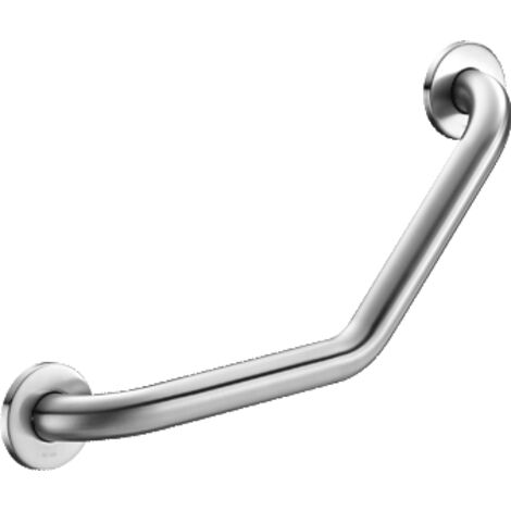 Poignée d'angle Delabie 135 g, D32 220x220 mm 2 points de fixation, finition satinée (1/2)